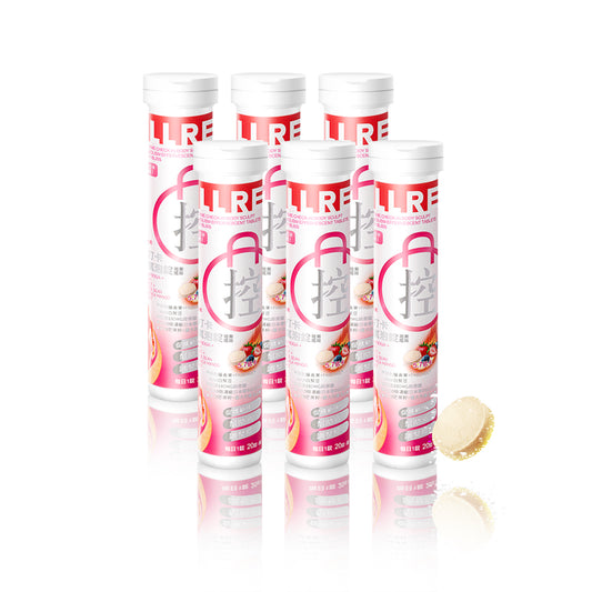 ALLRE MealTime Check-in Body Sculpt Metabolism Effervescent Tablets-Berry Bliss(20 tablets/can)6 cans