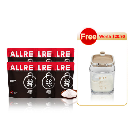 ALLRE Voluminous Fortifying Collagen (100g/bag) x6 Bags【FREE】Fresh-Seal Airlocked x1