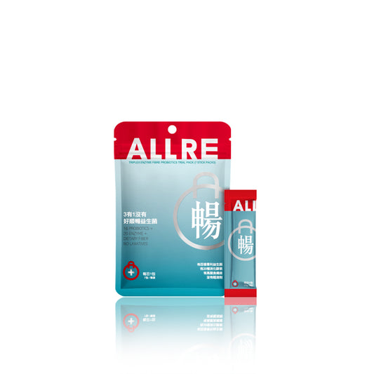 ALLRE Triplex Enzim Gentian Probiotik (2.5g/pek batang; 7 pek kayu/beg)