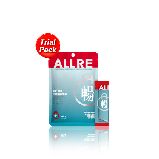 ALLRE Triplex Enzim Gentian Probiotik (2.5g/pek batang; 7 pek kayu/beg)