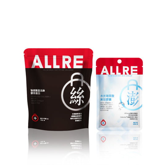 ALLRE Voluminous Fortifying Collagen + Kapsul Kulit Dewy Water Glow