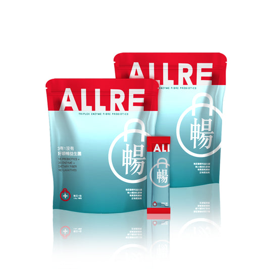ALLRE Triplex Enzyme Fiber Probiotics (2.5g/pek batang; 30 pek batang/beg) x2 beg